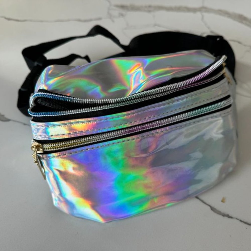 24 Iridescent fanny packs
